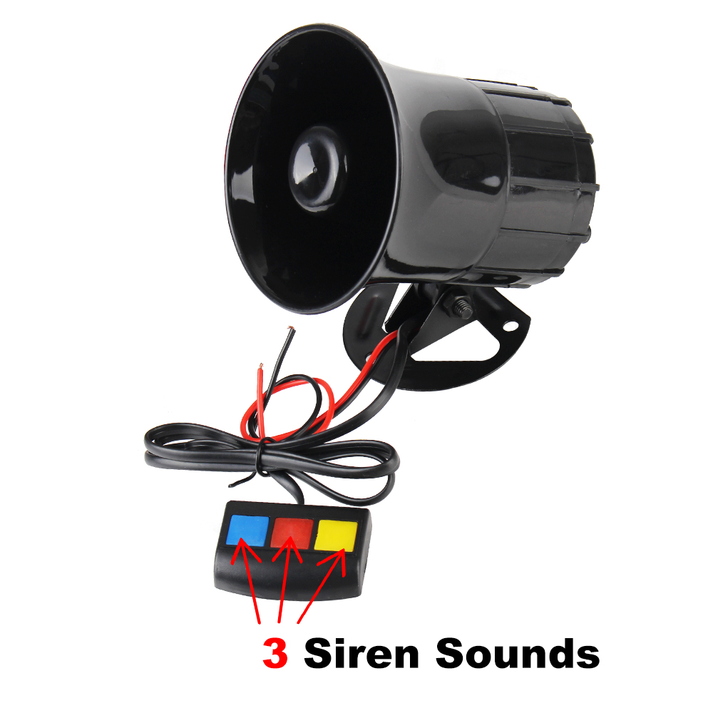 Barking Dog Alarm - Motorcycle 3 Sounds Horn Siren Horn
