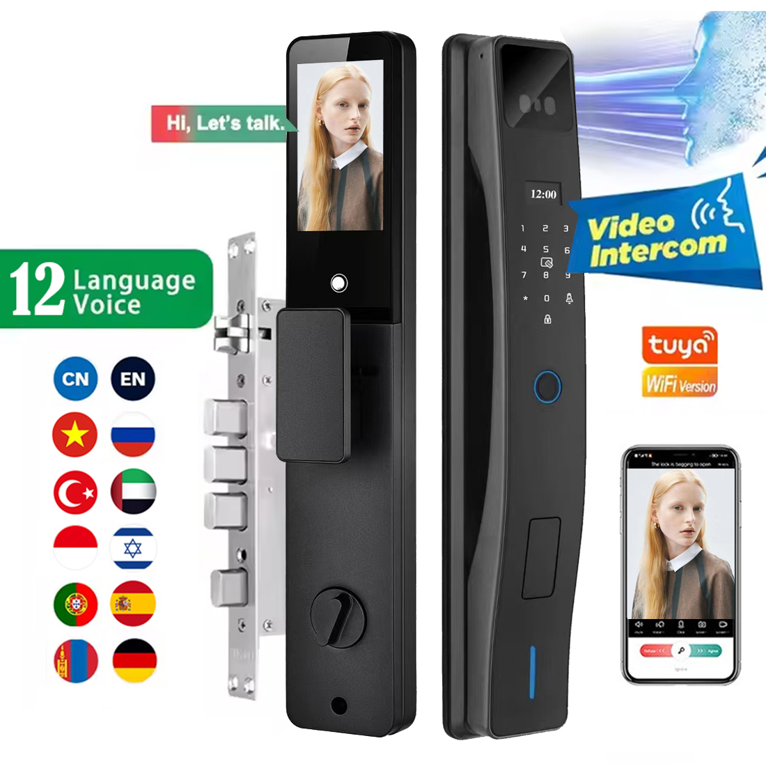Home Security And Cameras - Smart Electronic Door Lock Password Automatic
