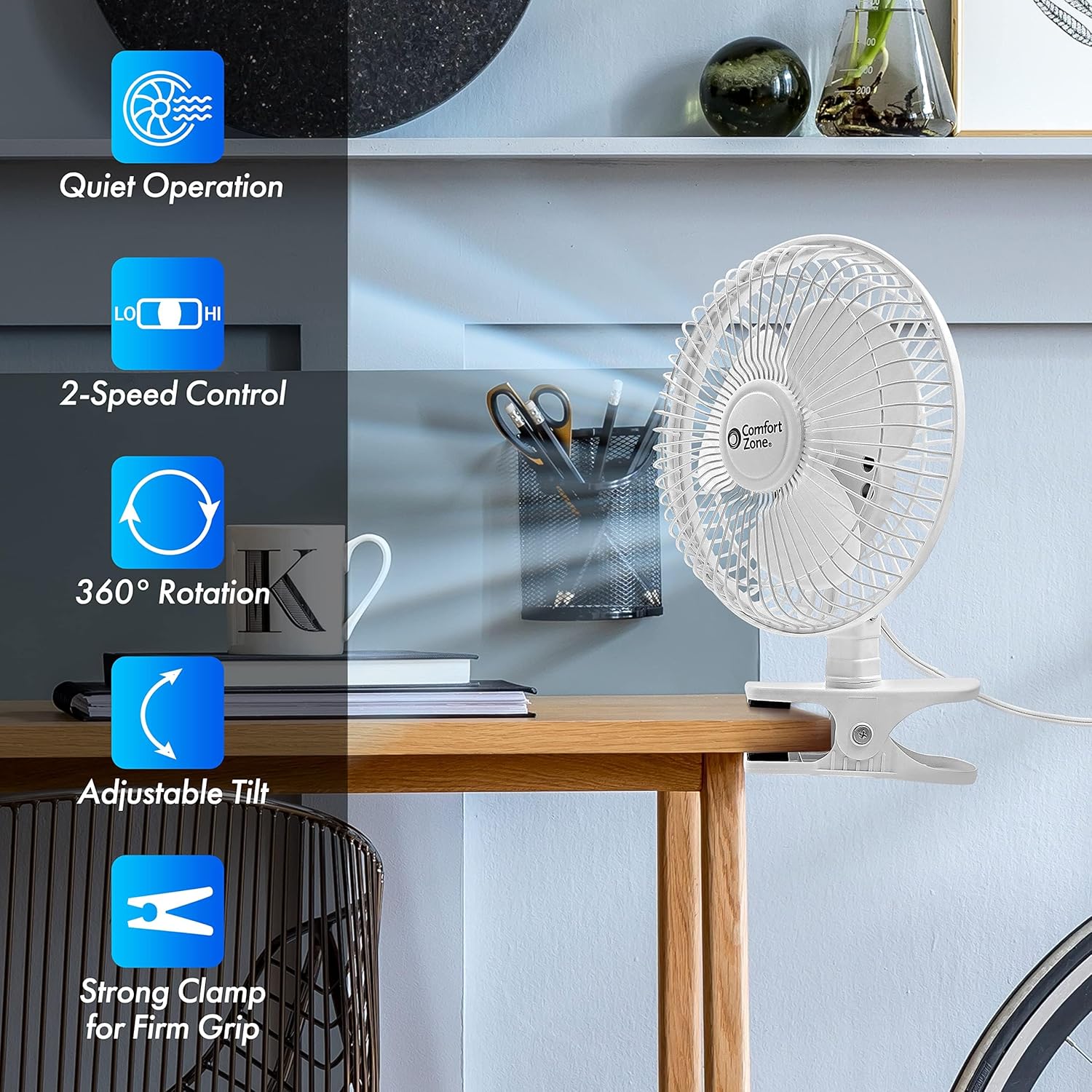 Clip on Fan with 360° Rotation - Home Security Images ulasan dan harga
