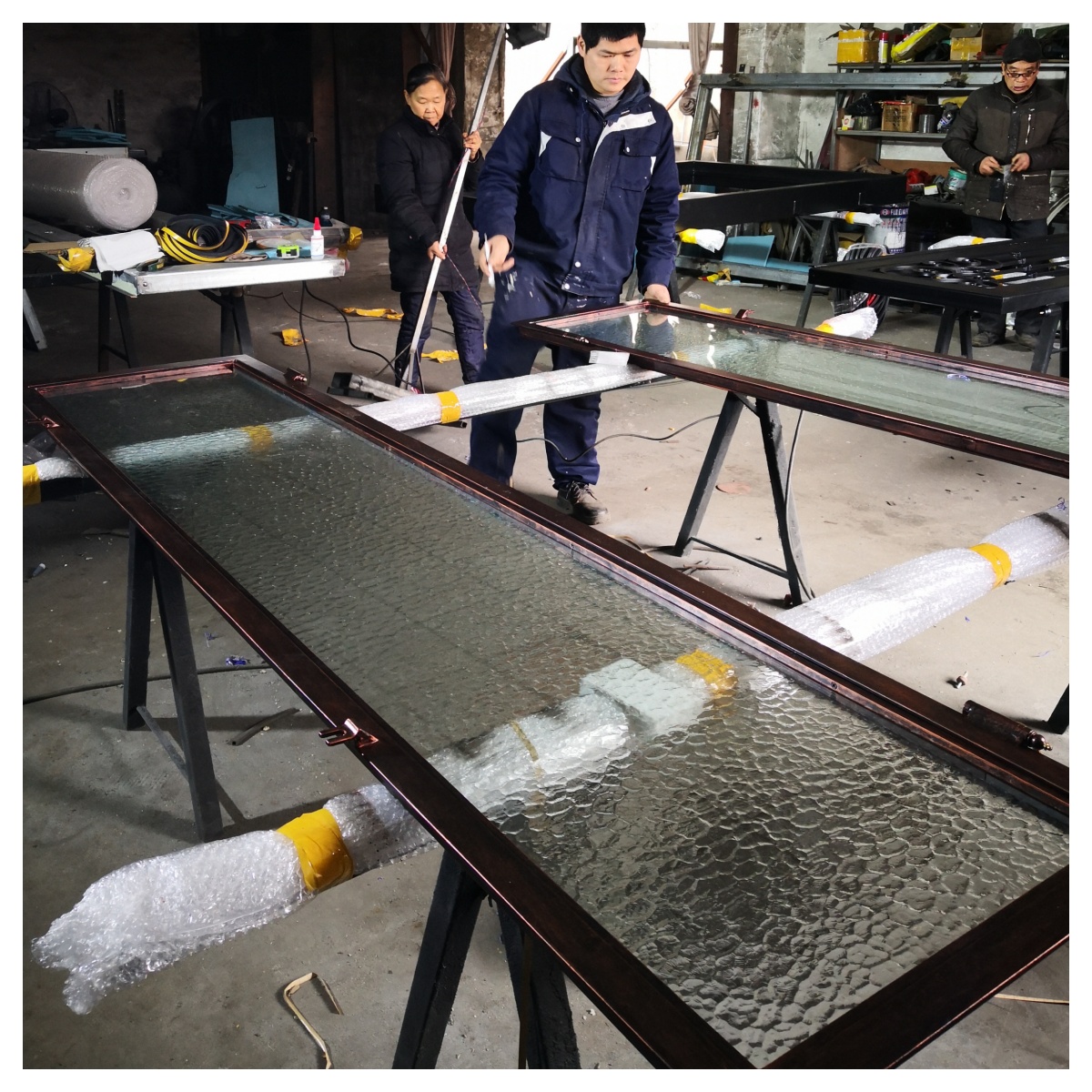 China Steel Glass Door South A - Home Security Of America ulasan dan harga
