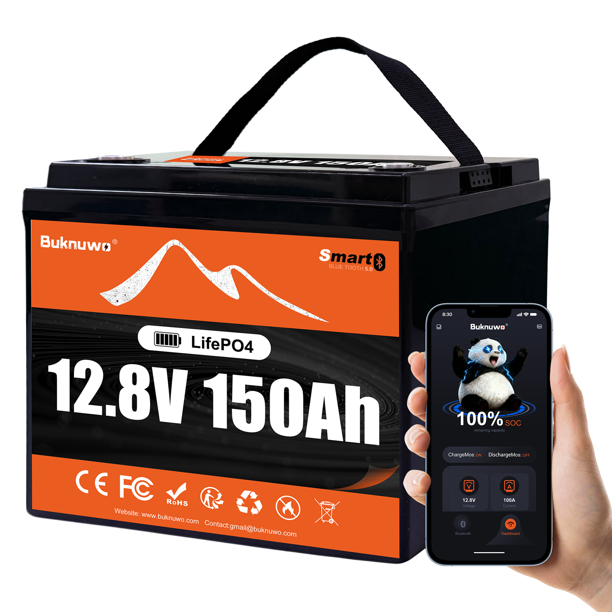 Buknuwo Smart 12V/12.8V 150Ah  - Home Security Technology ulasan dan harga