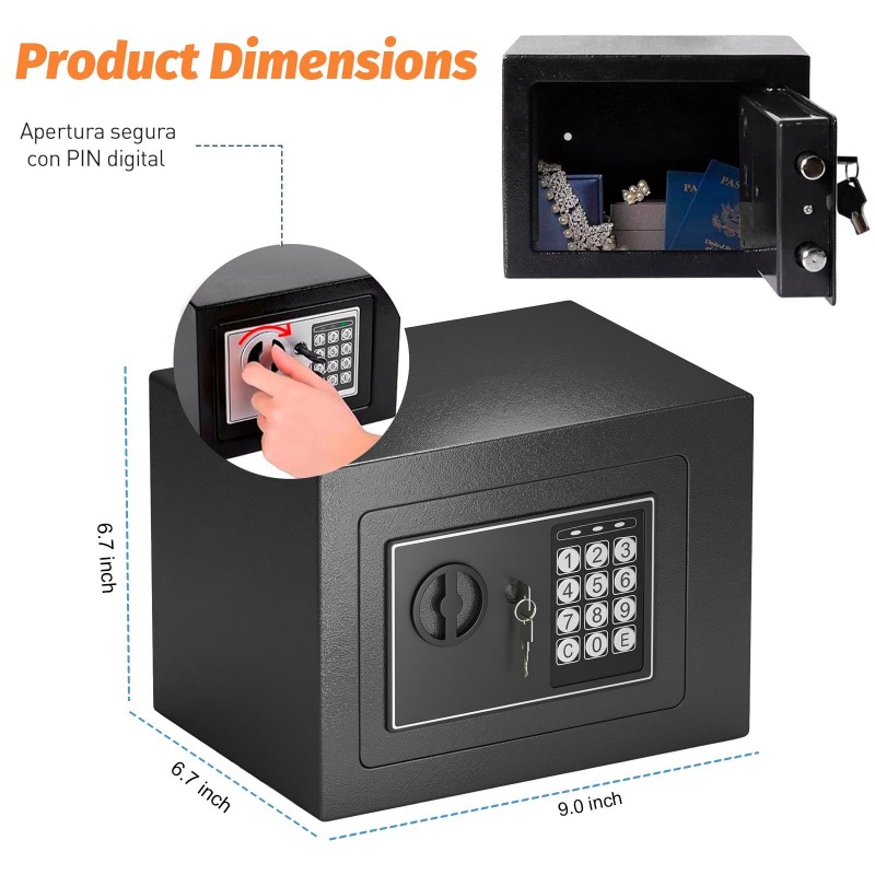 Digital Electronic Safe Box wi - Home Security Services ulasan dan harga