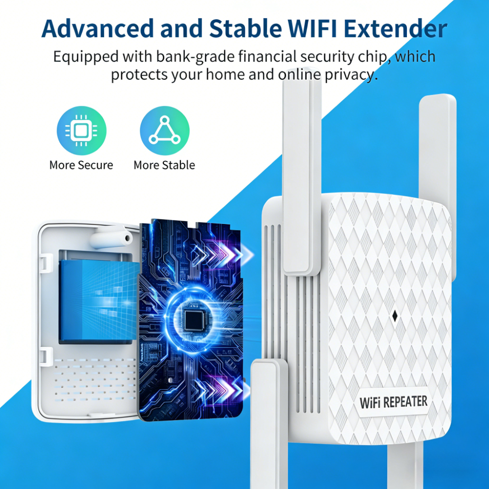 New 1200Mbps 5Ghz WiFi Repeate - Home Security Network ulasan dan harga