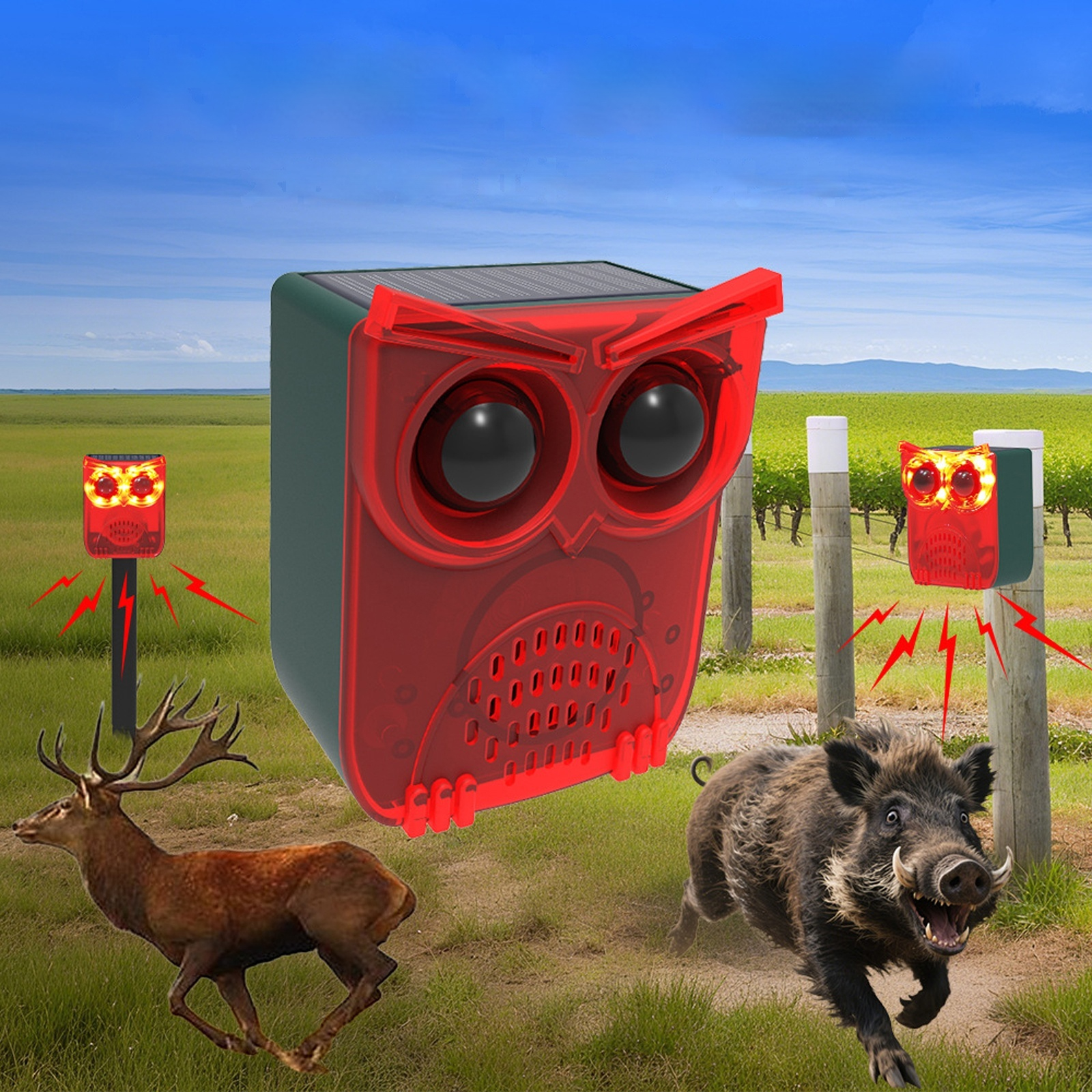 Solar Motion Sensor Alarm Dog  - Barking Dog Alarm ulasan dan harga