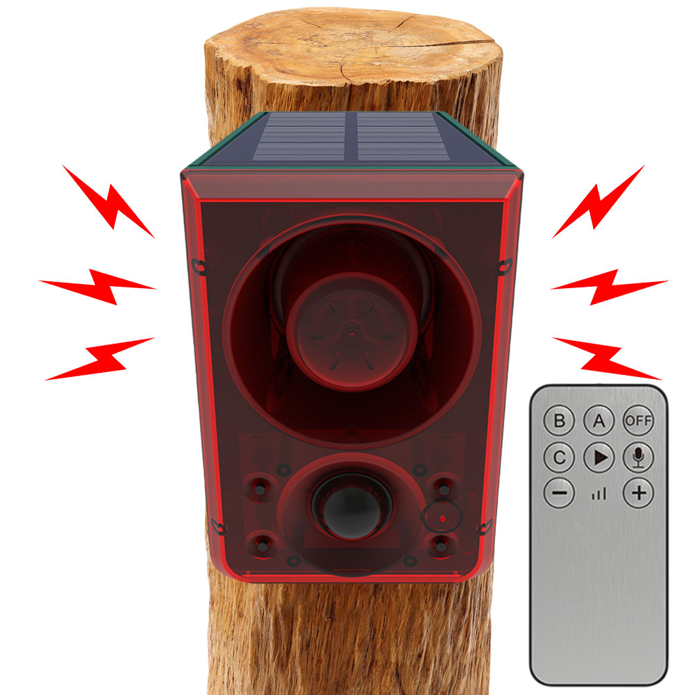 Solar Outdoor Motion Sensor Al - Barking Dog Alarm ulasan dan harga