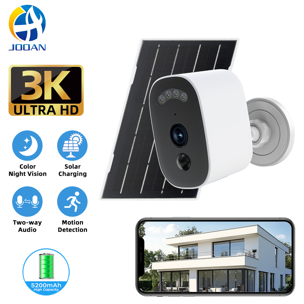 Jooan 3K HD Solar Security Cam - Home Security Monitoring System ulasan dan harga