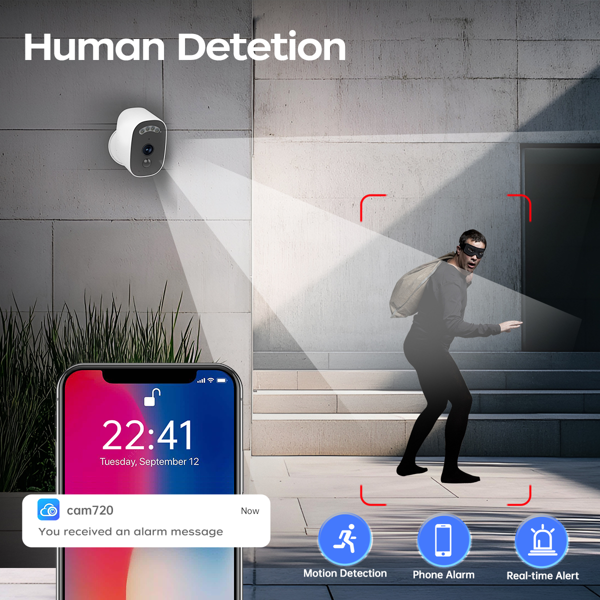 Jooan 3K HD Solar Security Cam - Home Security Monitoring System ulasan dan harga