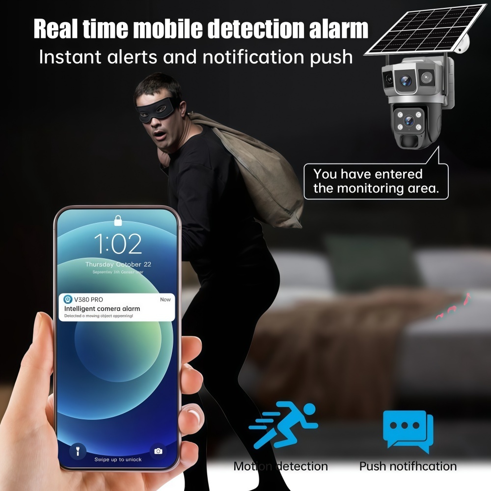 4G Camera Outdoor Solar Survei - Home Security Services ulasan dan harga