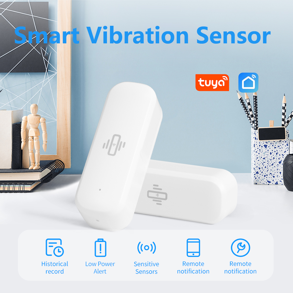 Tuya Smart WiFi Vibration Sens - Home Security Technology ulasan dan harga