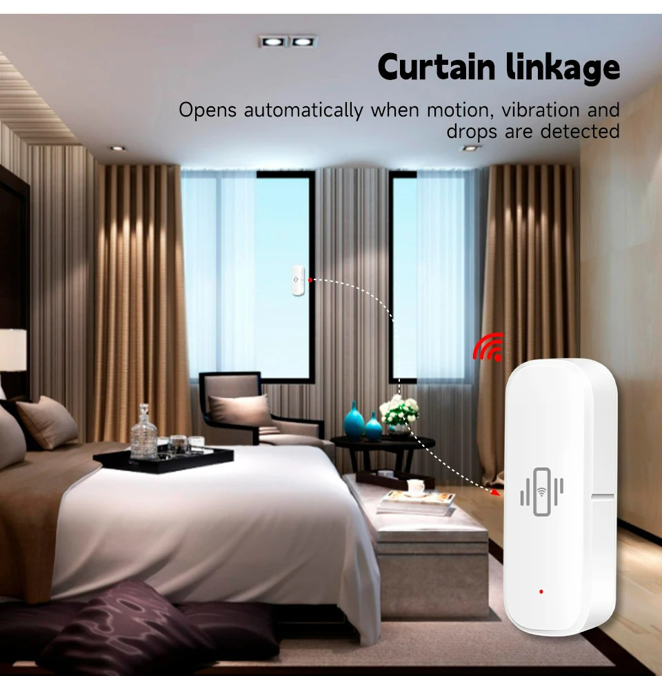 Tuya Smart WiFi Vibration Sens - Home Security Technology ulasan dan harga