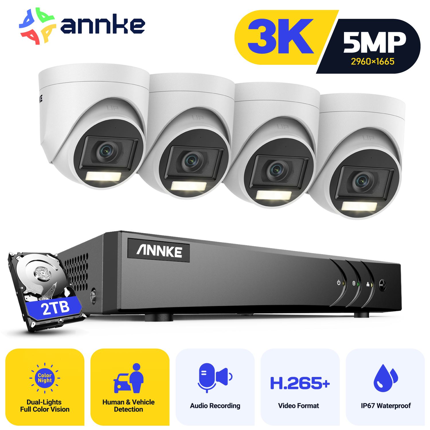ANNKE ADLK500 3K Home surveill - Home Security Images ulasan dan harga