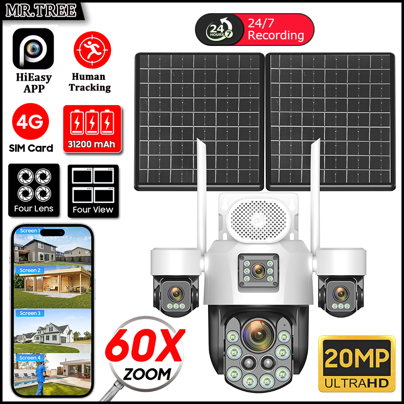 AOV Four Lens Outdoor Surveill - Home Security Ultimate ulasan dan harga