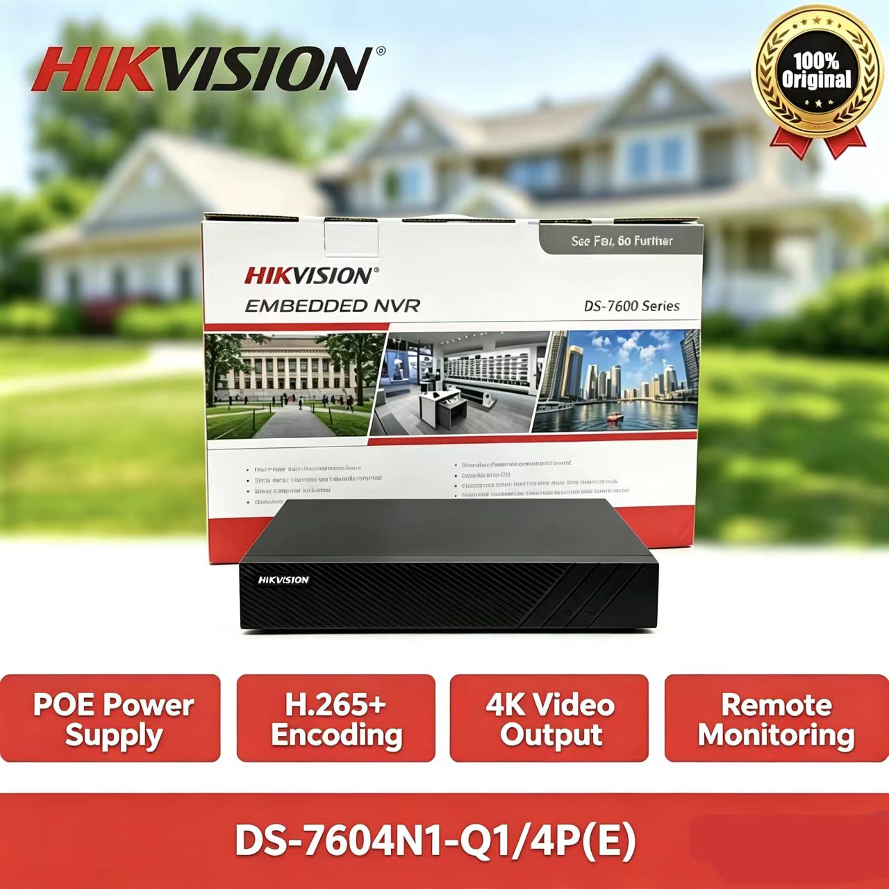 Hikvision DS-7604NI-Q1/4P(E) 4 - Home Security Network ulasan dan harga
