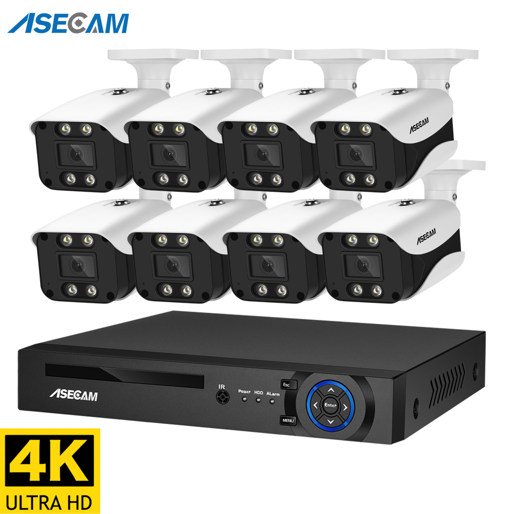 8MP Security Camera System 4K  - Home Security Network ulasan dan harga