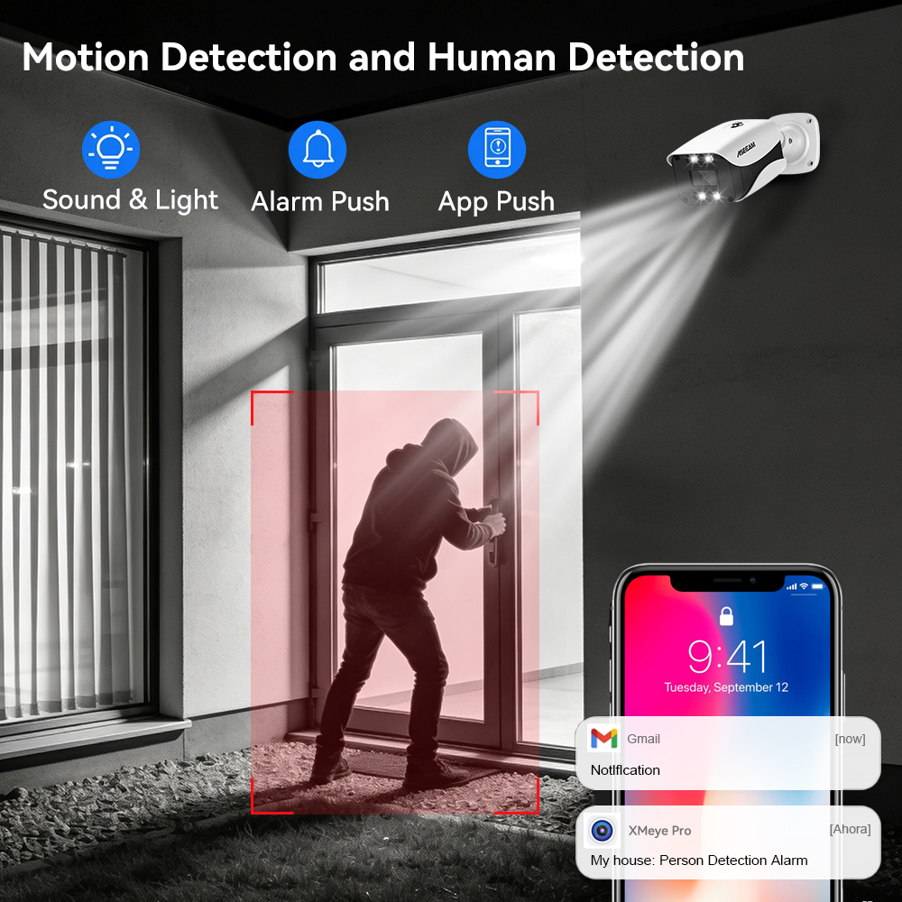8MP Security Camera System 4K  - Home Security Network ulasan dan harga