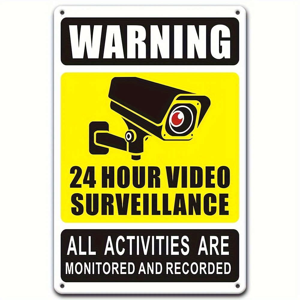 24/7 Video Surveillance Warnin - Home Security Network ulasan dan harga