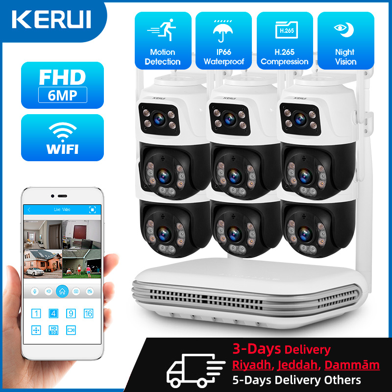 KERUI Waterproof 6MP HD Wirele - Home Security Network ulasan dan harga
