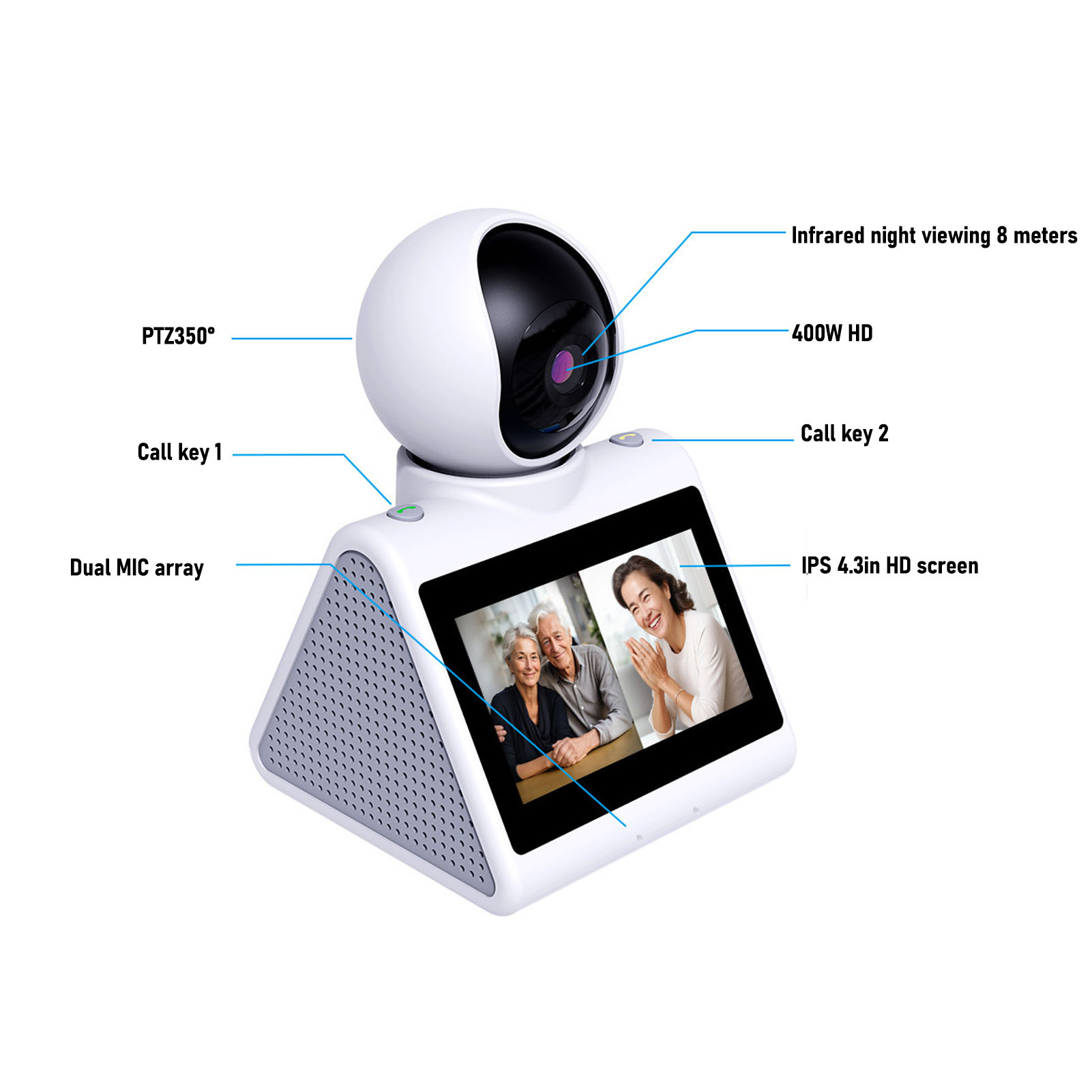 Video Calling Smart Camera Vid - Home Security Images ulasan dan harga