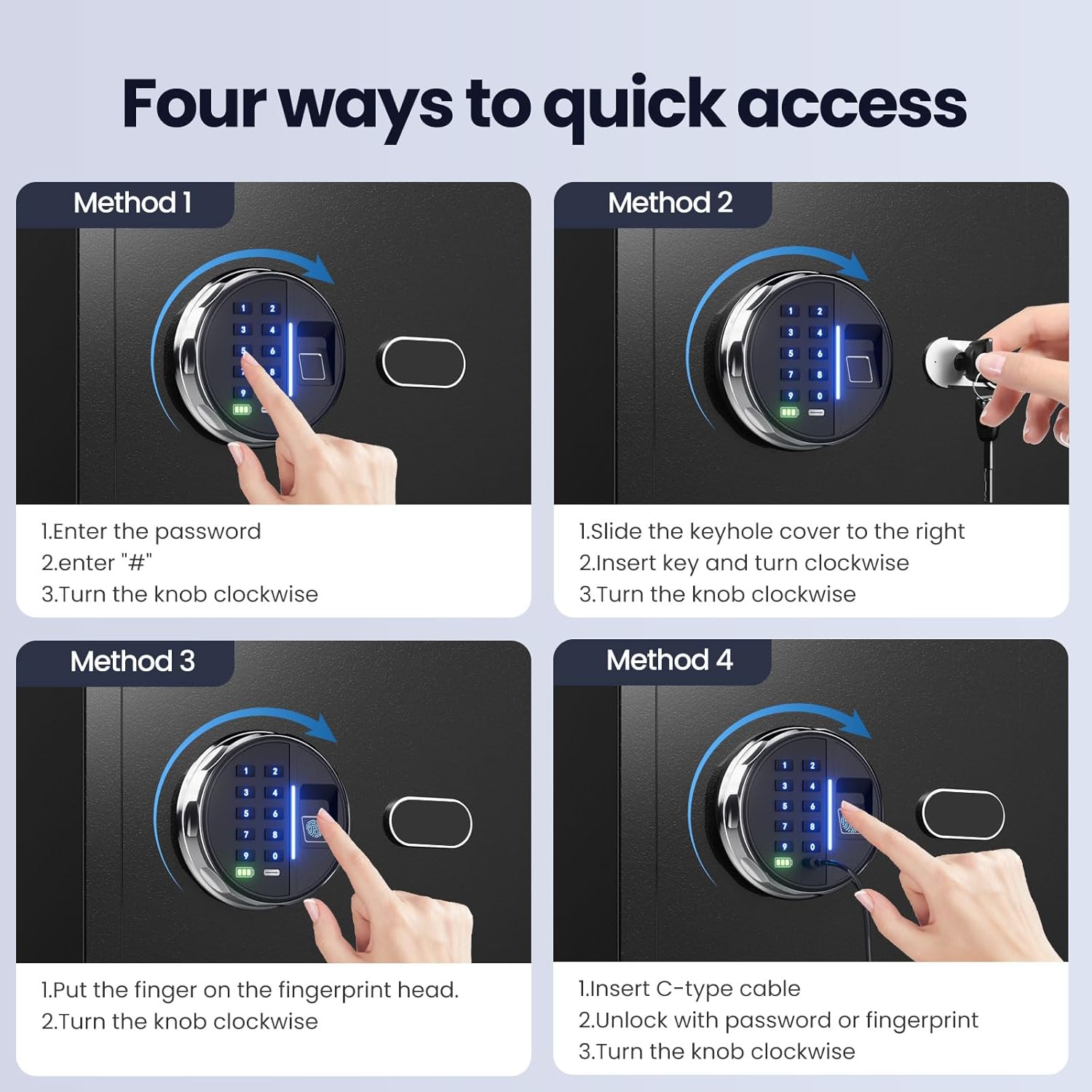 20LB Smart Biometric Safe with - Home Security Images ulasan dan harga