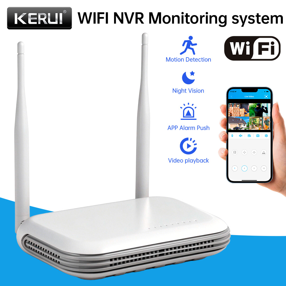 KERUI Mini Network WIFI 8CH NV - Home Security Network ulasan dan harga