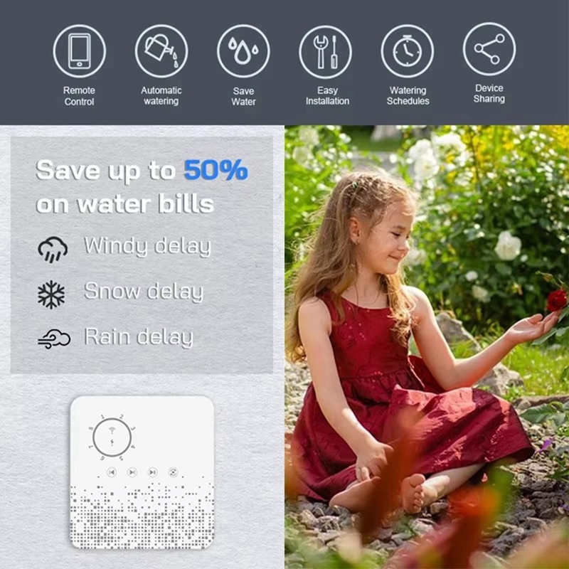 Tuya WiFi Smart Sprinkler Cont - Home Security Technology ulasan dan harga