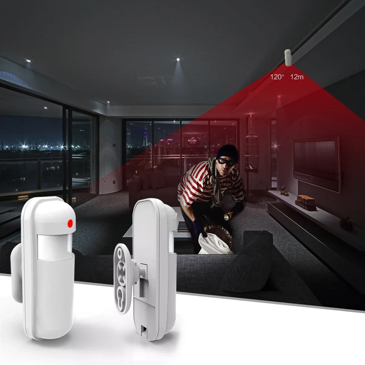 433MHz Motion Sensor Wireless  - Home Security Ultimate ulasan dan harga