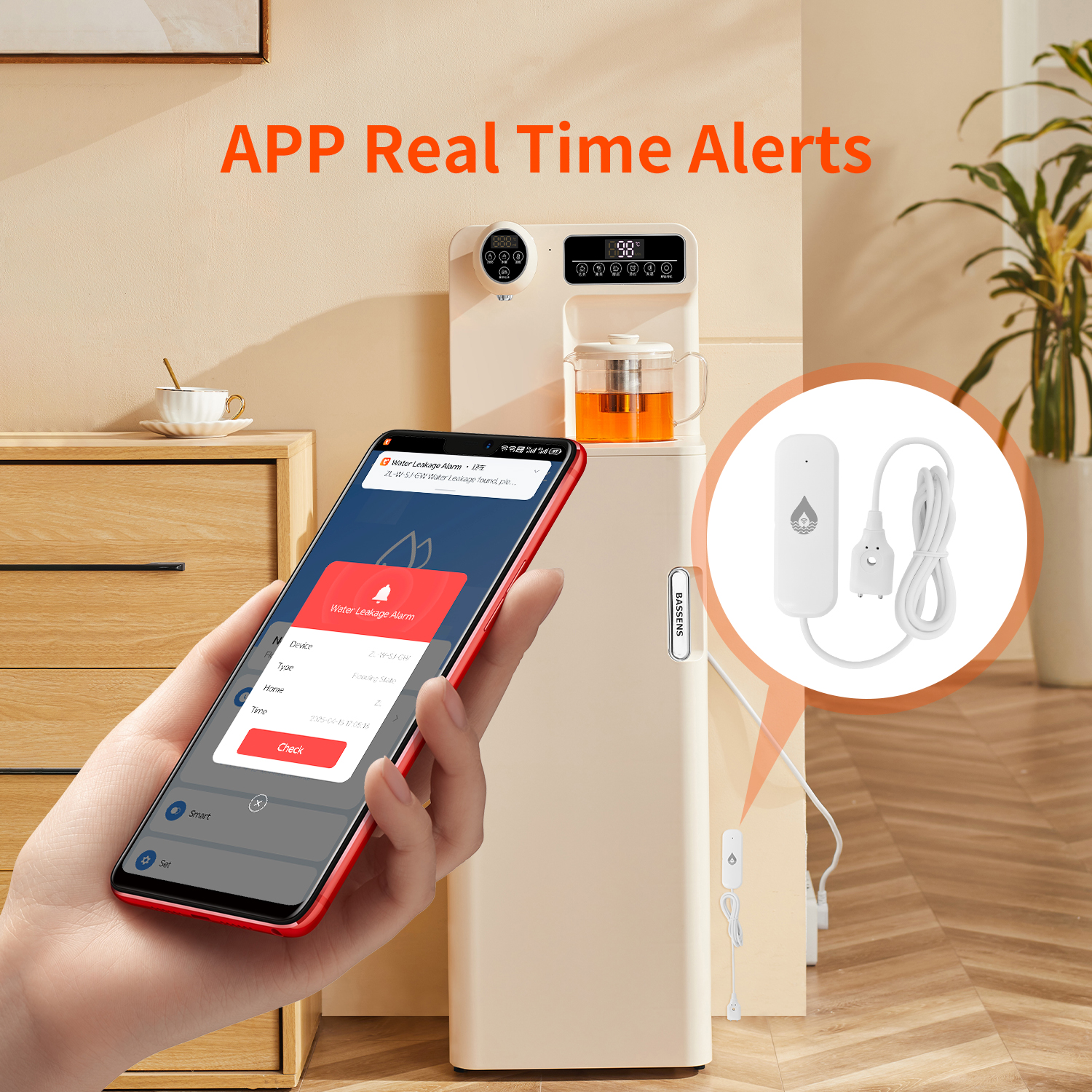 YFK Tuya WiFi Water Leakage Se - Home Security Technology ulasan dan harga