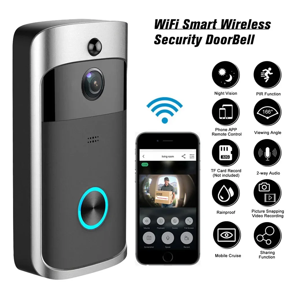 720P HD Smart Home Wireless WI - Home Security Monitoring System ulasan dan harga