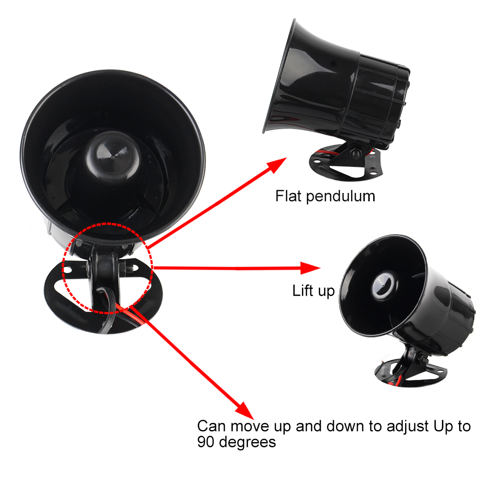 Motorcycle 3 Sounds Horn Siren - Barking Dog Alarm ulasan dan harga