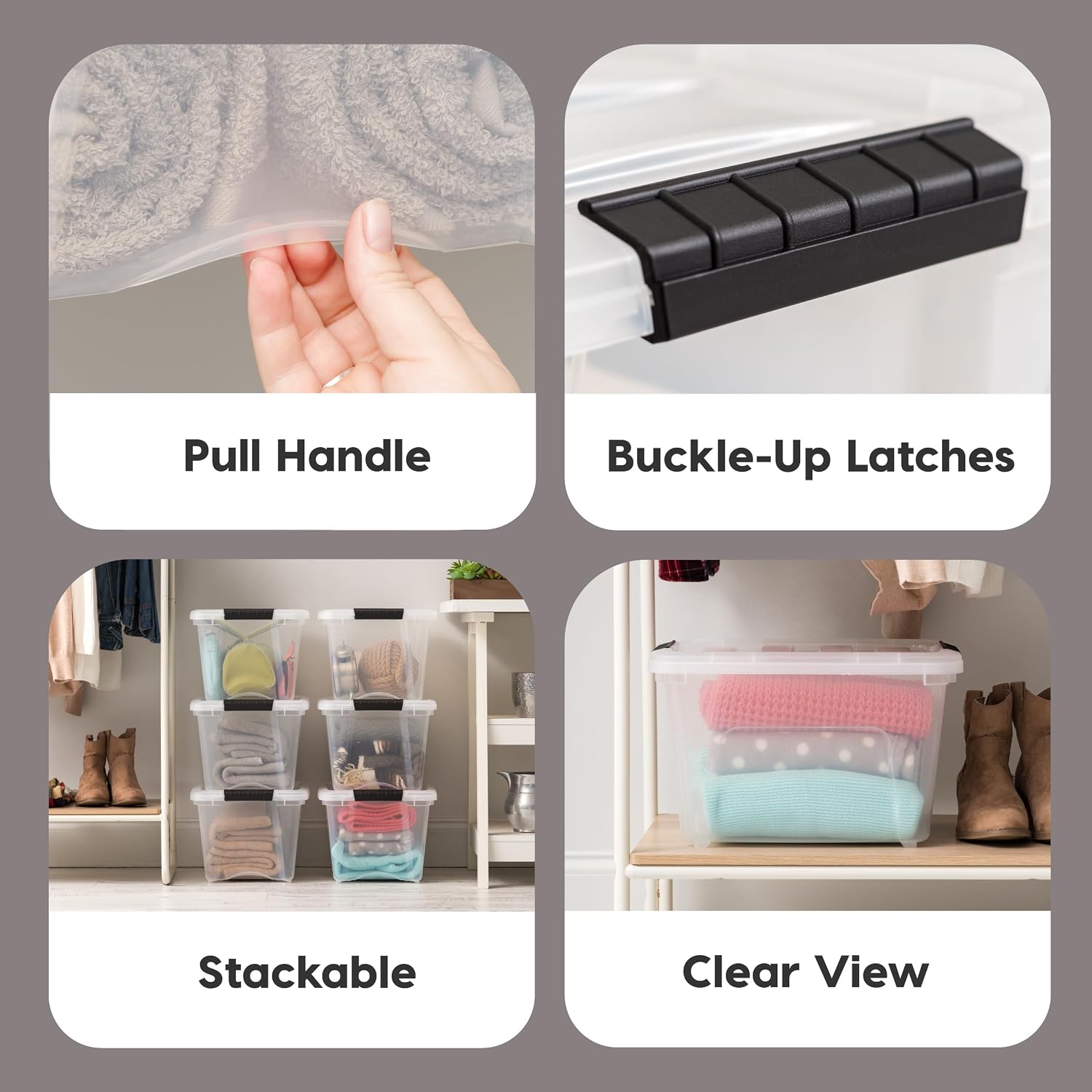 19 QT Clear Plastic Storage Bo - Home Security Images ulasan dan harga