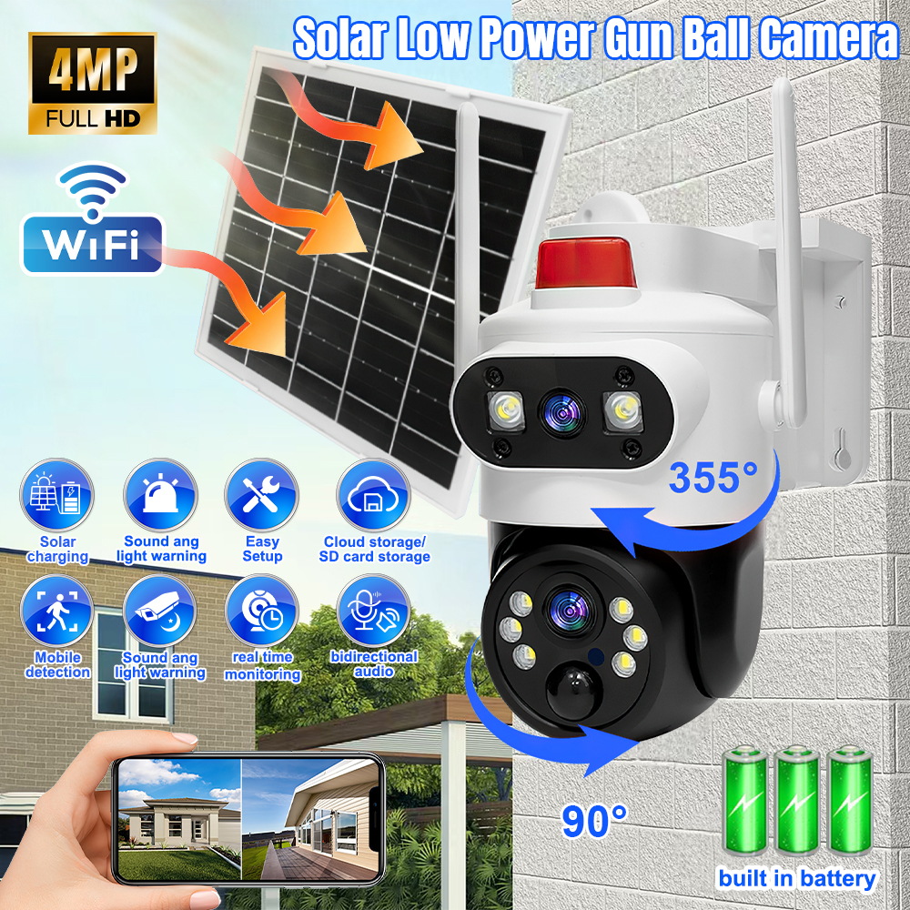 Solar Security Cameras Wireles - Home Security Monitoring System ulasan dan harga