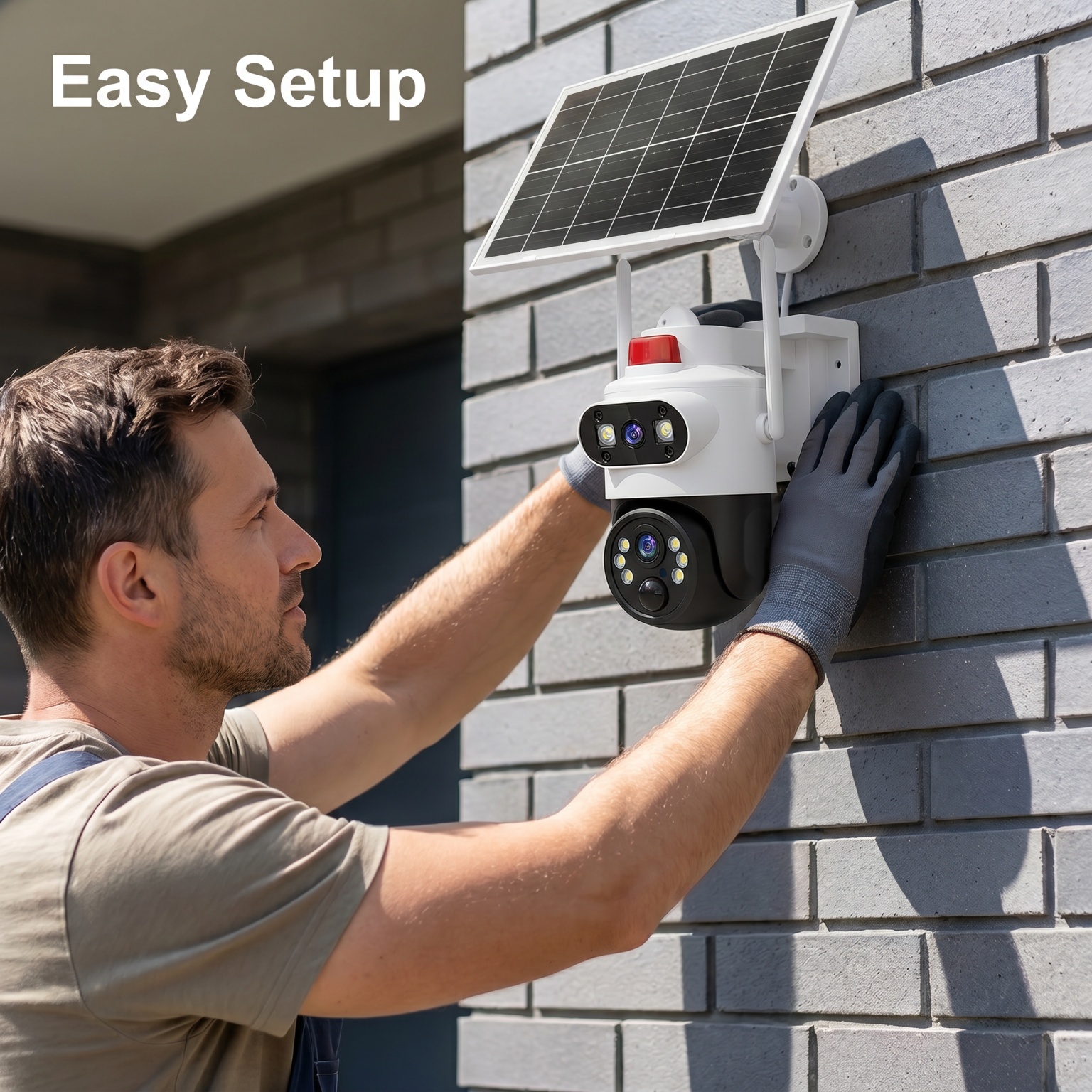 Solar Security Cameras Wireles - Home Security Monitoring System ulasan dan harga