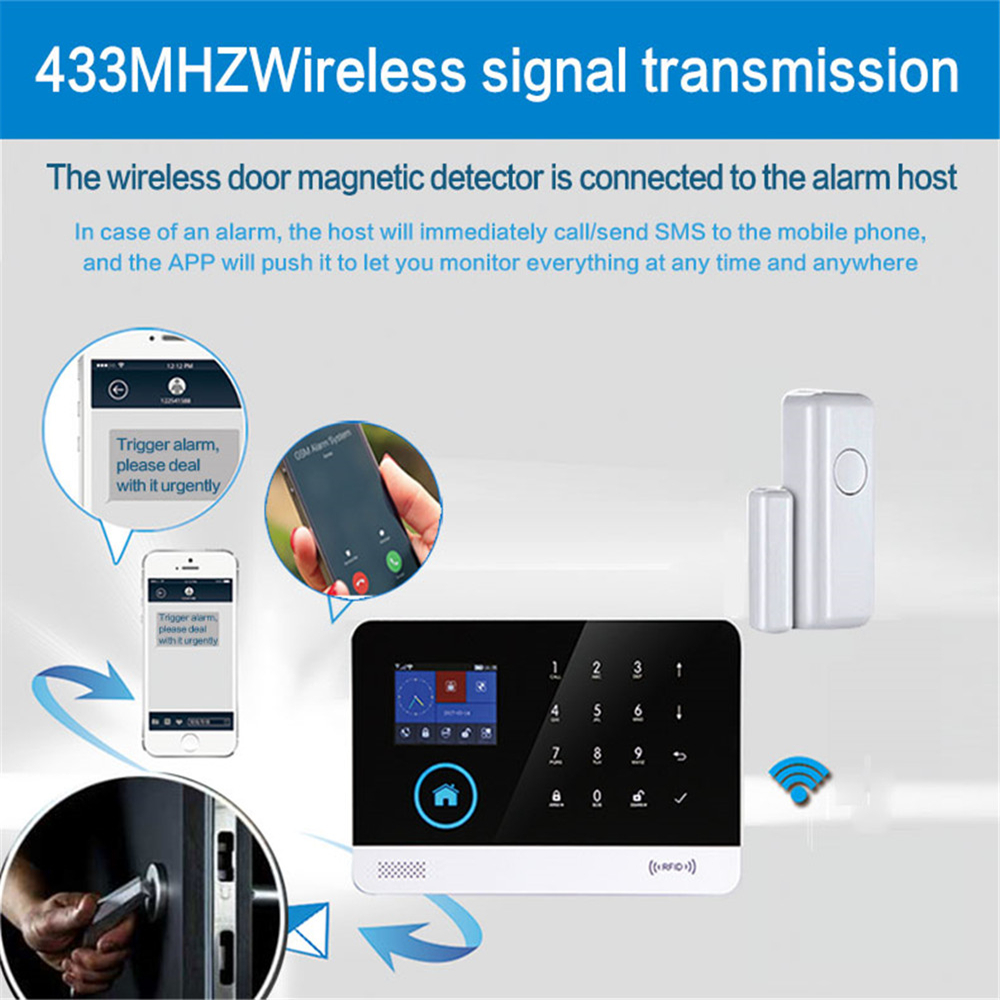 433mhz  Wireless Window Door M - Home Security Technology ulasan dan harga