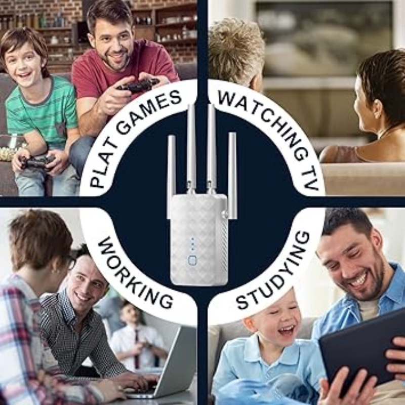 1200Mbps WiFi Repeater Wireles - Home Security Network ulasan dan harga