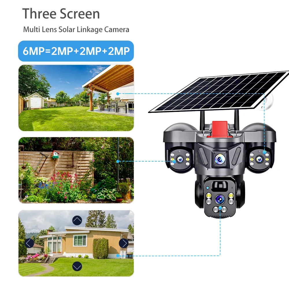 KERUI Outdoor PTZ 6MP 4G SIM W - Home Security Monitoring System ulasan dan harga