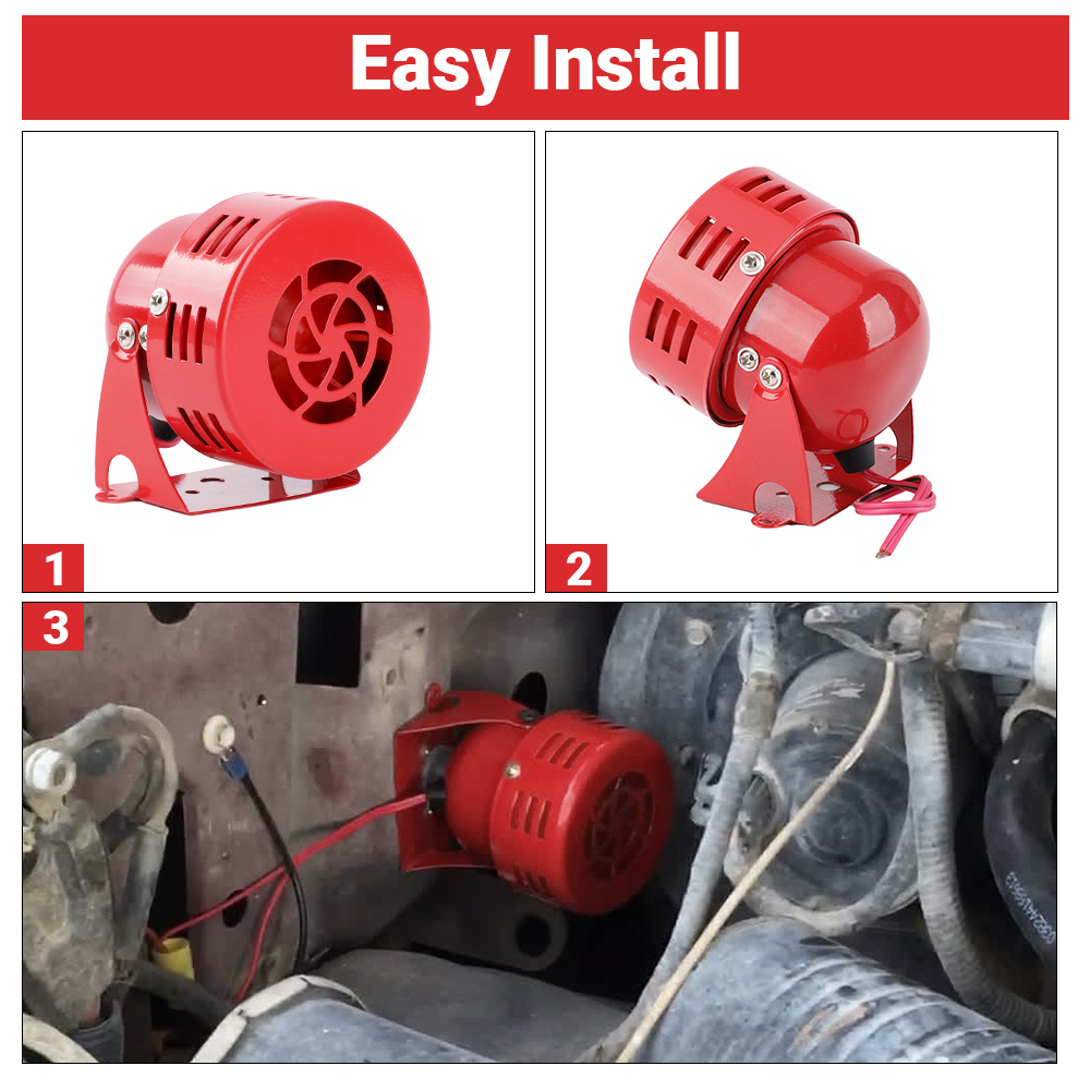 Car Air Raid Fire Siren Horn E - Barking Dog Alarm ulasan dan harga