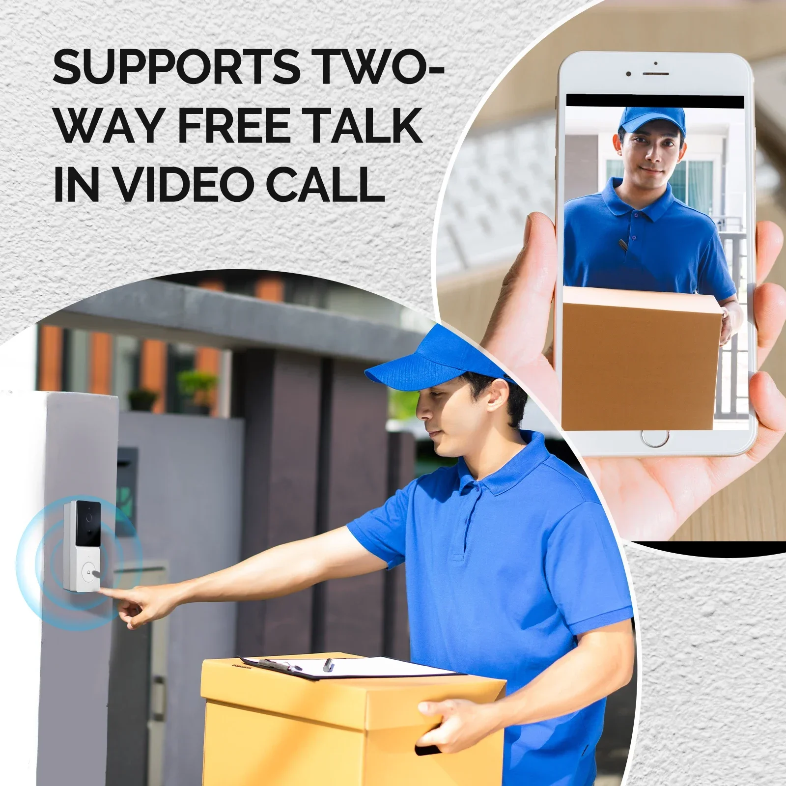 MOES Tuya Smart WiFi Video Doo - Home Security Monitoring System ulasan dan harga